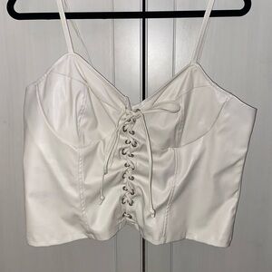 White front corset top from rue 21